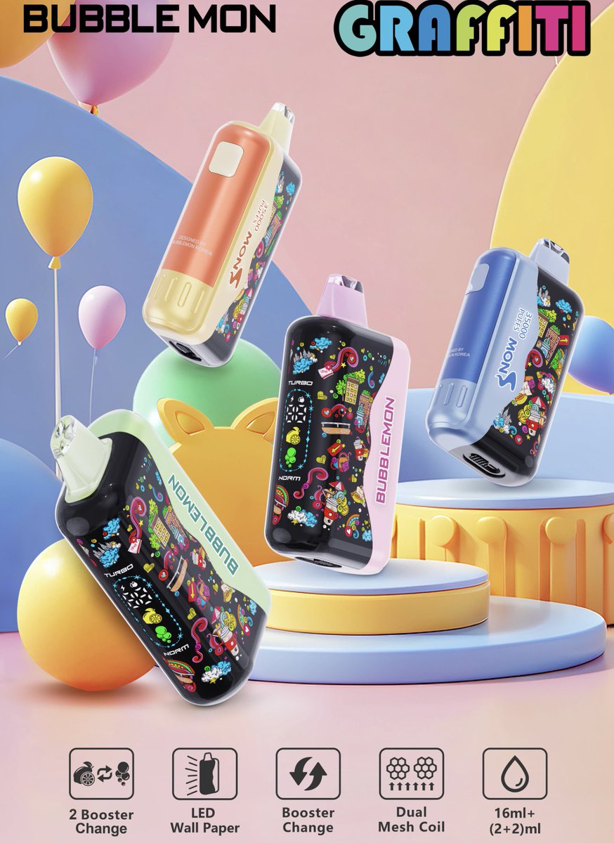 Zgar_Vape's tweet photo. 韩国🇰🇷爆款炫彩_3.5万口 
📦接深批 浅批 欢迎咨询https://t.co/6NMA5zqIMq

Bubblemon韩国炫彩一代
多档果味调节/韩国爆款/王嘉尔同款

taste口味：
芦荟葡萄｜热带水果｜黑加仑薄荷｜奶油太妃糖｜冰莓果｜柠檬汽水｜芒果果汁｜冰薄荷｜红牛｜苹果菠萝｜传统烟草｜草莓酸奶｜烟草｜甜薄荷｜百香果 https://t.co/RKOsymrBt7