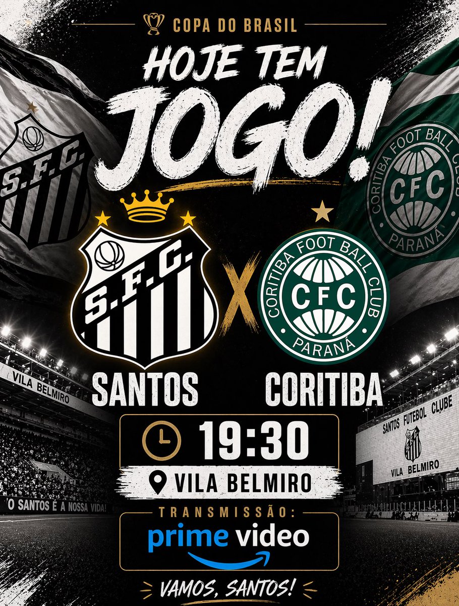 Saudade do tempo em que jogar contra o Coritiba na Vila Belmiro pela Copa do Brasil não era motivo de preocupação.

Hoje tem Santos.