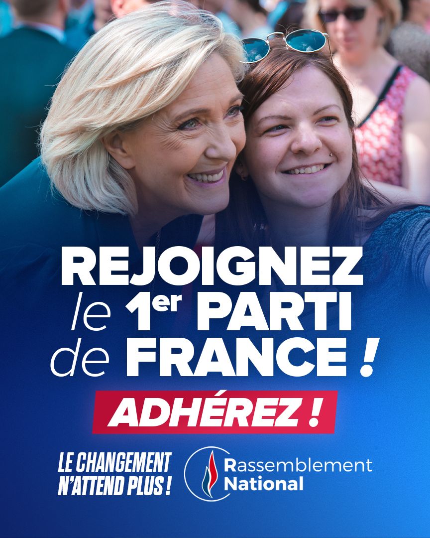 RNational_off's tweet image. 🔵 Pour préparer l'alternance et participer au redressement de la France, rejoignez le 1er parti de France !

La prochaine échéance électorale sera déterminante pour l’avenir de notre Nation : engagez-vous dès maintenant pour contribuer à la victoire des patriotes aux côtés de