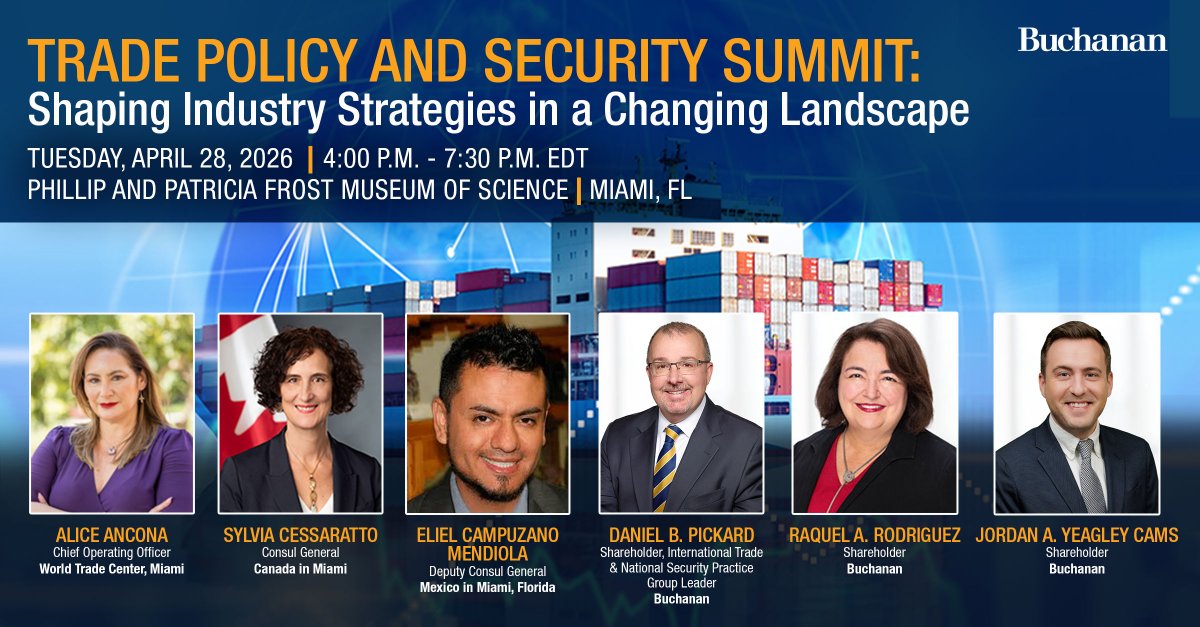 buchanannews's tweet photo. Don't miss Buchanan's Trade Policy and Security Summit on April 28 in Miami. Learn more and register here: https://t.co/RnQWcRNnyJ https://t.co/io99IdKKT7