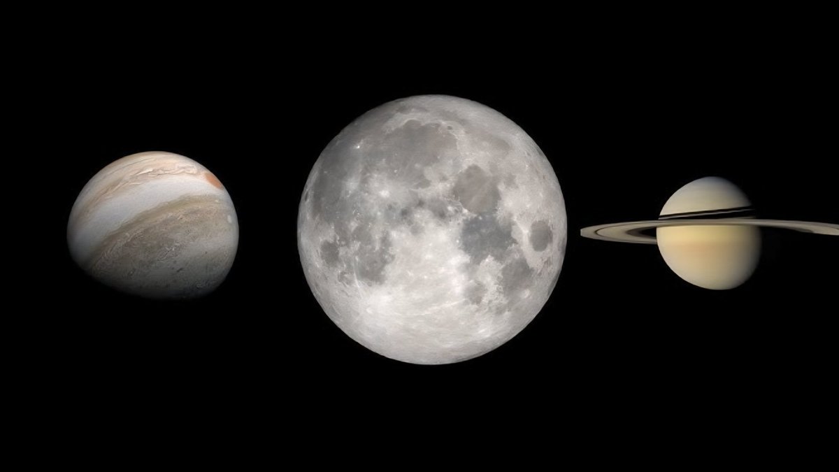 narottamsahoo's tweet image. Tonight’s sky is a celestial symphony -  the #Moon alongside #Jupiter and #Saturn, shining in quiet #harmony.

Three worlds, millions of kilometers apart, yet meeting our gaze together - reminding us that the #universe is vast, connected, and endlessly inspiring.

Look up…