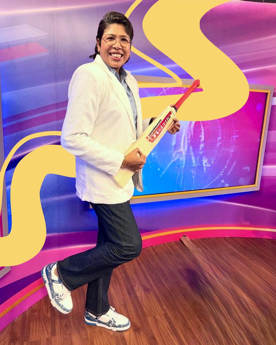 JhulanG10's tweet image. The cricket strings have their own music 💫🏏

Outfit by: @Qurvii_India 

#IPL #Cricket #GameOn