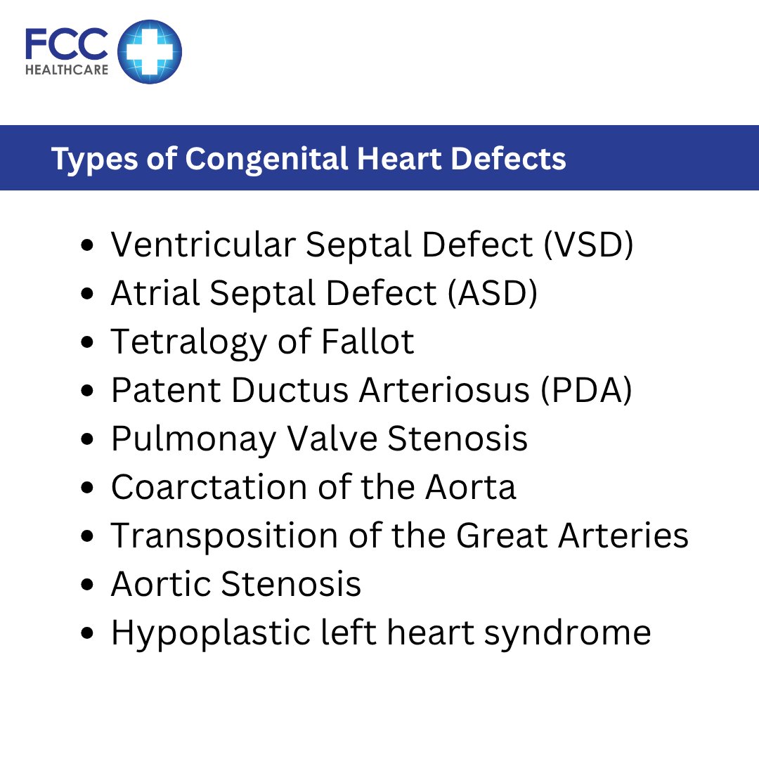 HealthcareFcc's tweet photo. These are structural problems of the heart present at birth. While they can vary in severity, many are treatable when identified early.

If you notice unusual symptoms in a child, don’t delay — seek medical advice

#fcchealthcare #firstcardiologyconsultants #congenitalheartdefects #heartdiseasesinchildren #heartdisease #Cardiology