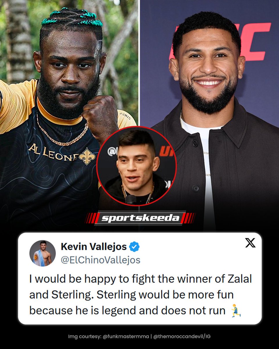 sportskeedaMMA's tweet image. Kevin Vallejos wants to face the winner of Aljamain Sterling vs Youssef Zalal happening this weekend at UFC Vegas 116 🧐

#MMA