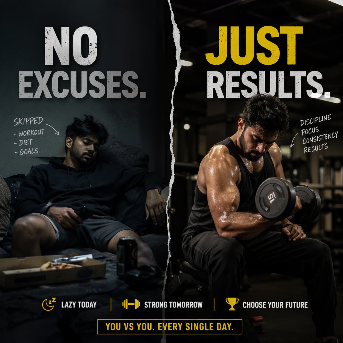 praveen70466721's tweet image. “Some days you feel motivated…
Some days you don’t.

But winners? They show up anyway. 💯

No excuses.
No shortcuts.
Just discipline turning into results.

#GymMotivation #NoExcuses #Discipline #FitnessJourney #WorkoutIndia #StayStrong #DailyGrind #LifestyleWithPraveen