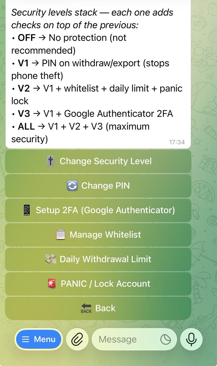 PillBot_ai's tweet photo. Your security is our priority.

On PillBot we have 3 layers to make sure your funds are safe.

Learn more reading our docs https://t.co/MF17CvqJhi https://t.co/SCdavwW2bj
