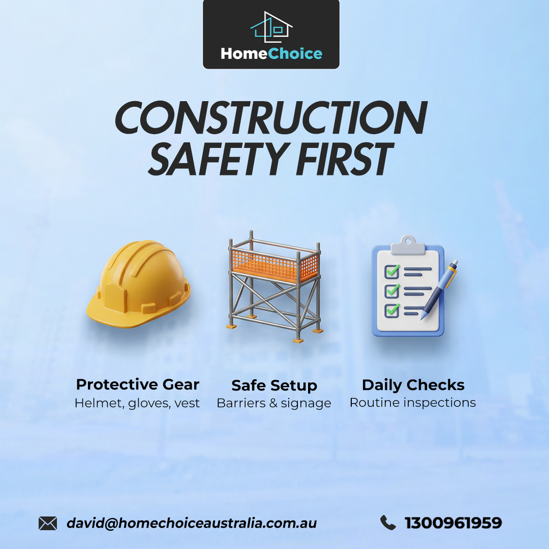 Homechoiceau's tweet image. Safety isn’t optional — it’s essential. 🏗️
At HomeChoice, we make sure every project starts and ends with the highest safety standards.

📞 1300961959
📩 david@homechoiceaustralia.com.au

#ConstructionSafety #BuildSafe #WorkplaceSafety #SafeConstruction #HomeChoice