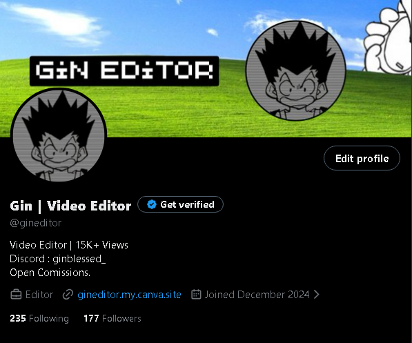 Gin | Video Editor (Open Comissions) tweet media