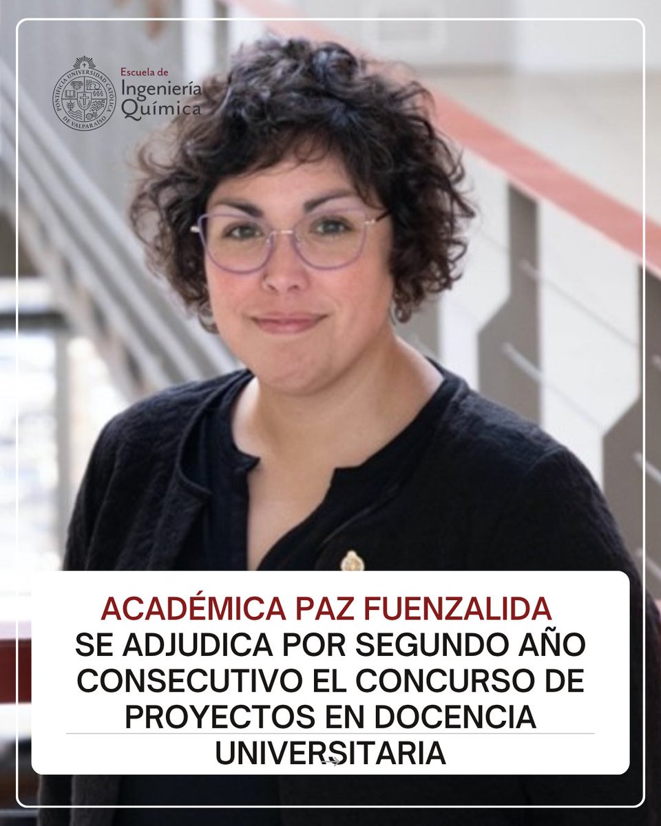 Escuela de Ingeniería Química PUCV tweet media