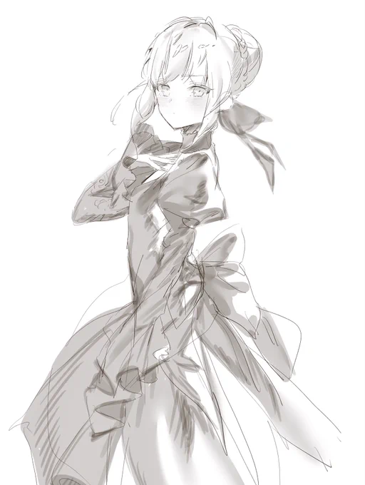 セイバーオルタ 落書き