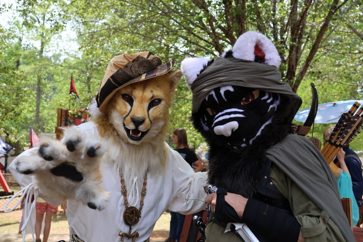 ToastyTiger's tweet photo. Khajiit gathering at the ren fair (yes they let us in the city gates finally) https://t.co/fBOckr44wo