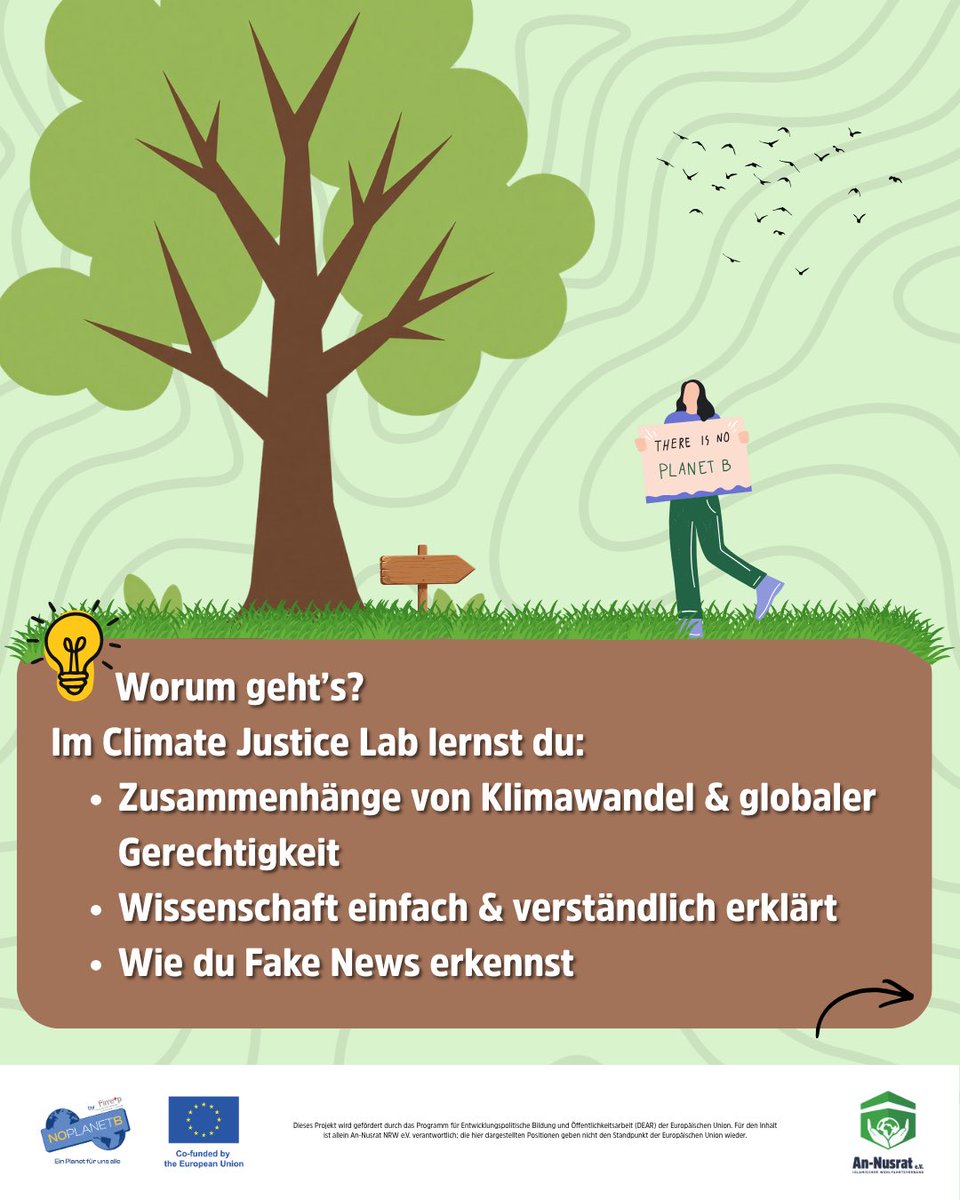 AnNusratDE's tweet image. 🌍 Heute ist Tag der Erde – und deine Ideen zählen mehr denn je.
Teile deine Visionen, inspiriere andere und werde Teil einer Bewegung, die wirklich etwas verändert. 💚 Gemeinsam erreichen wir tausende Stimmen für unseren Planeten.
 
#NOPLANETB #euDEARprogramme