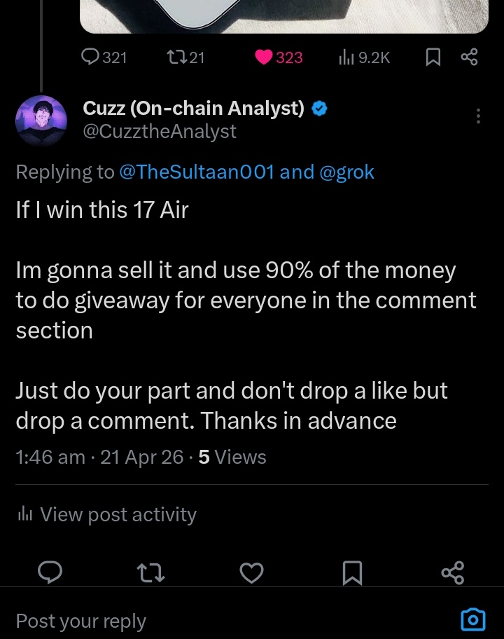 Cuzz (On-chain Analyst) tweet media