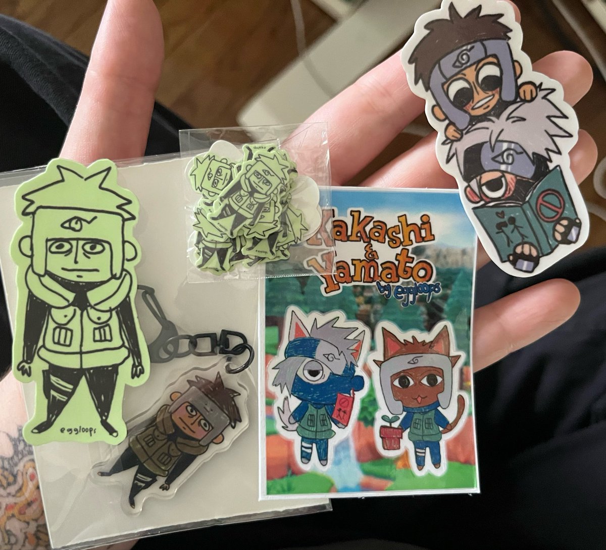 ceeejus's tweet photo. HUGE GET FROM @eggloops  THANK U SO MUCH FOR THEM… putting yamato on everything right away https://t.co/8Poyso7bwL