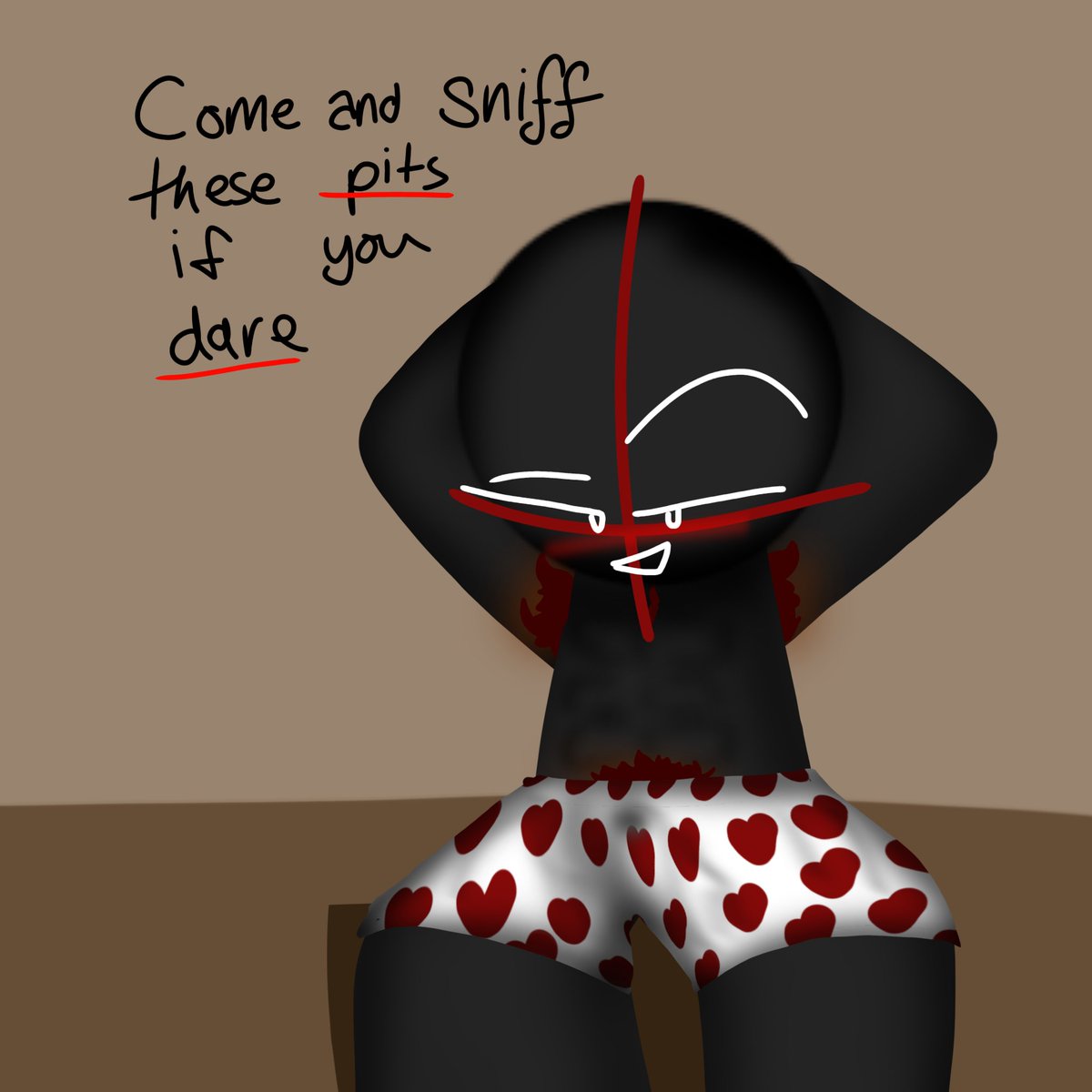 ?: "Don't be shy now~ 😏"