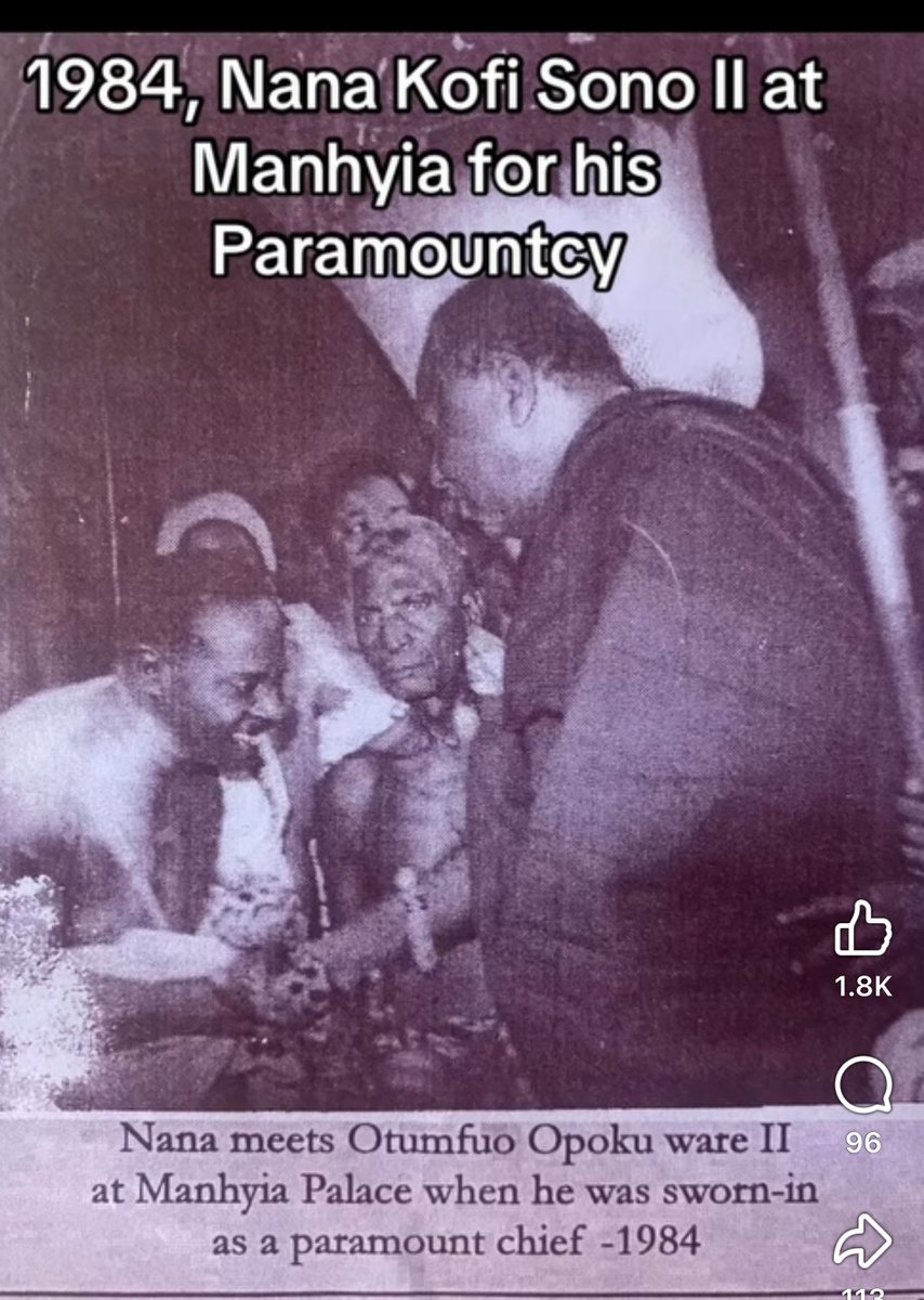 1984, Nana Kofi Sono II, Manhene of sampa traditional council was raised to paramount status  by his Majesty Otumfuo Opoku Ware II
He was a direct uncle to Nana Samgba Gyala current Sampamanhene the NDC is fighting against 

Power is transient