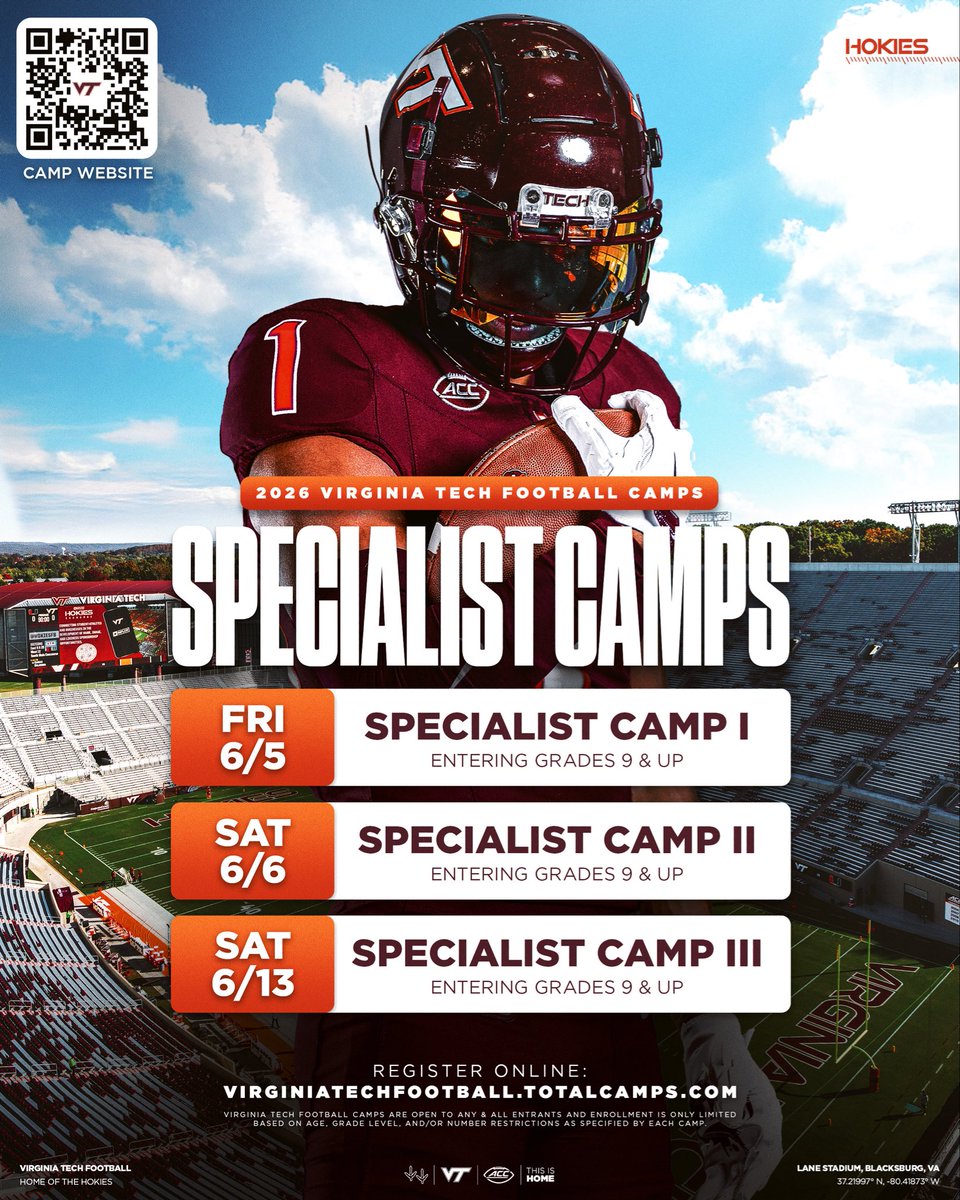 CoachDShearer's tweet image. #LGH Specialists, See you in Blacksburg this summer!