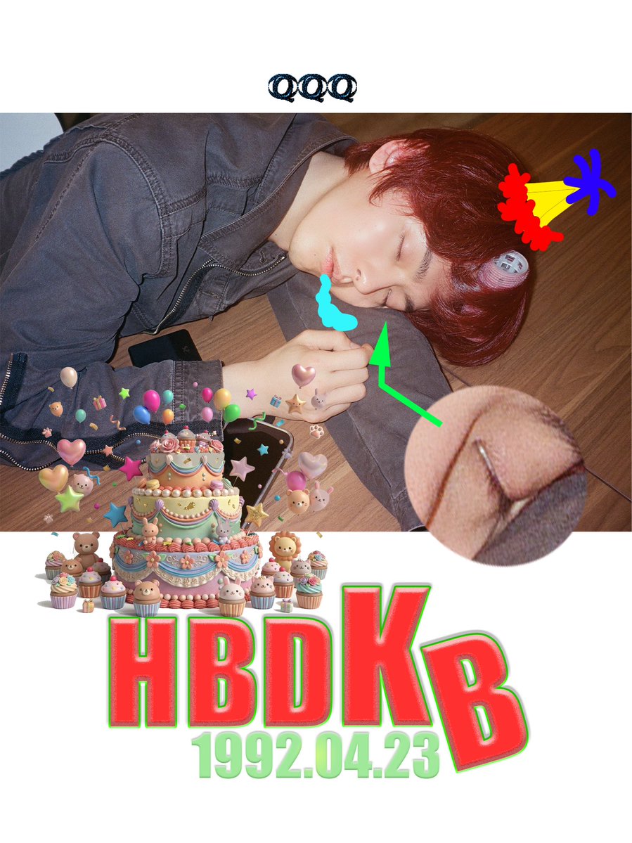 2026.04.23
🎂HAPPY BIRTHDAY to. KB🎂

#QQQ #KB #규빈 #HAPPY_BIRTHDAY_KB