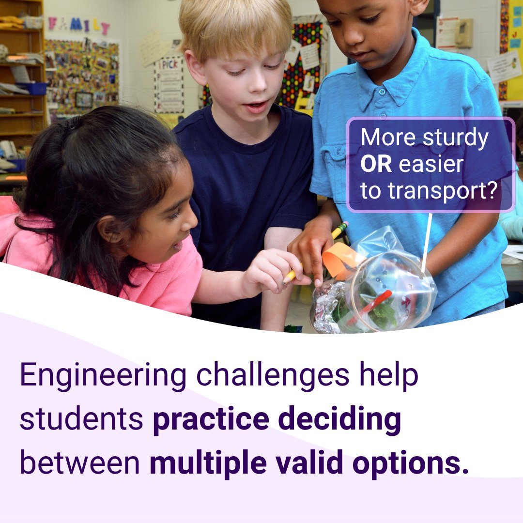 yesatmos's tweet image. Do you have students who freeze up when faced with choices?

See how engineering challenges build confidence and decision-making skills. Classroom examples and free tip sheet—&amp;gt; hubs.ly/Q04d2hDH0

#STEMed #CriticalThinking  #PBL #Handsonlearning