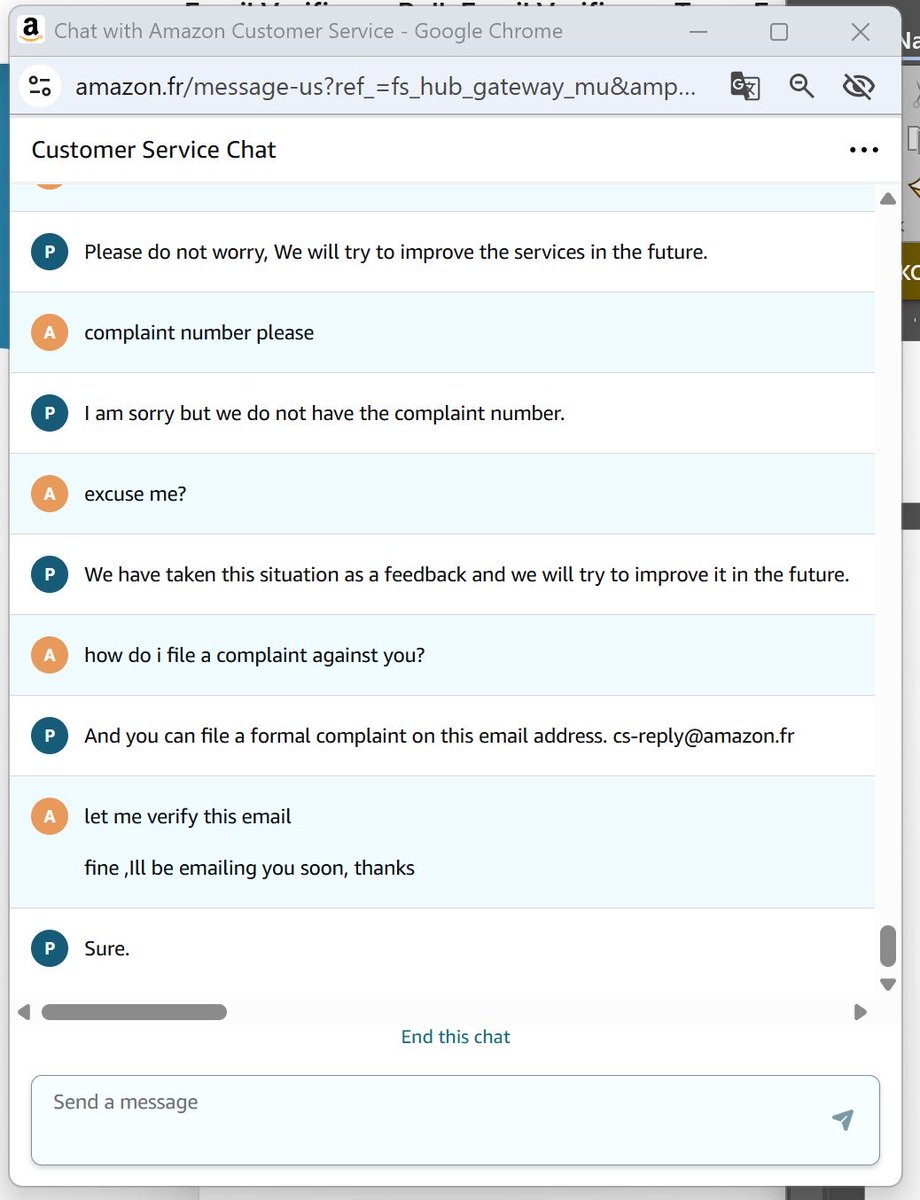 AC30045722's tweet image. @AmazonHelp @AmazonFrance your #CustomerService passed me between 11 agents &amp;amp; 12 handoffs over a €5 gift card #issue. The last #adviser gave me an email address that is not monitored, refused to provide a #complaint ref no. and effectively refused to log the complaint #Amazon