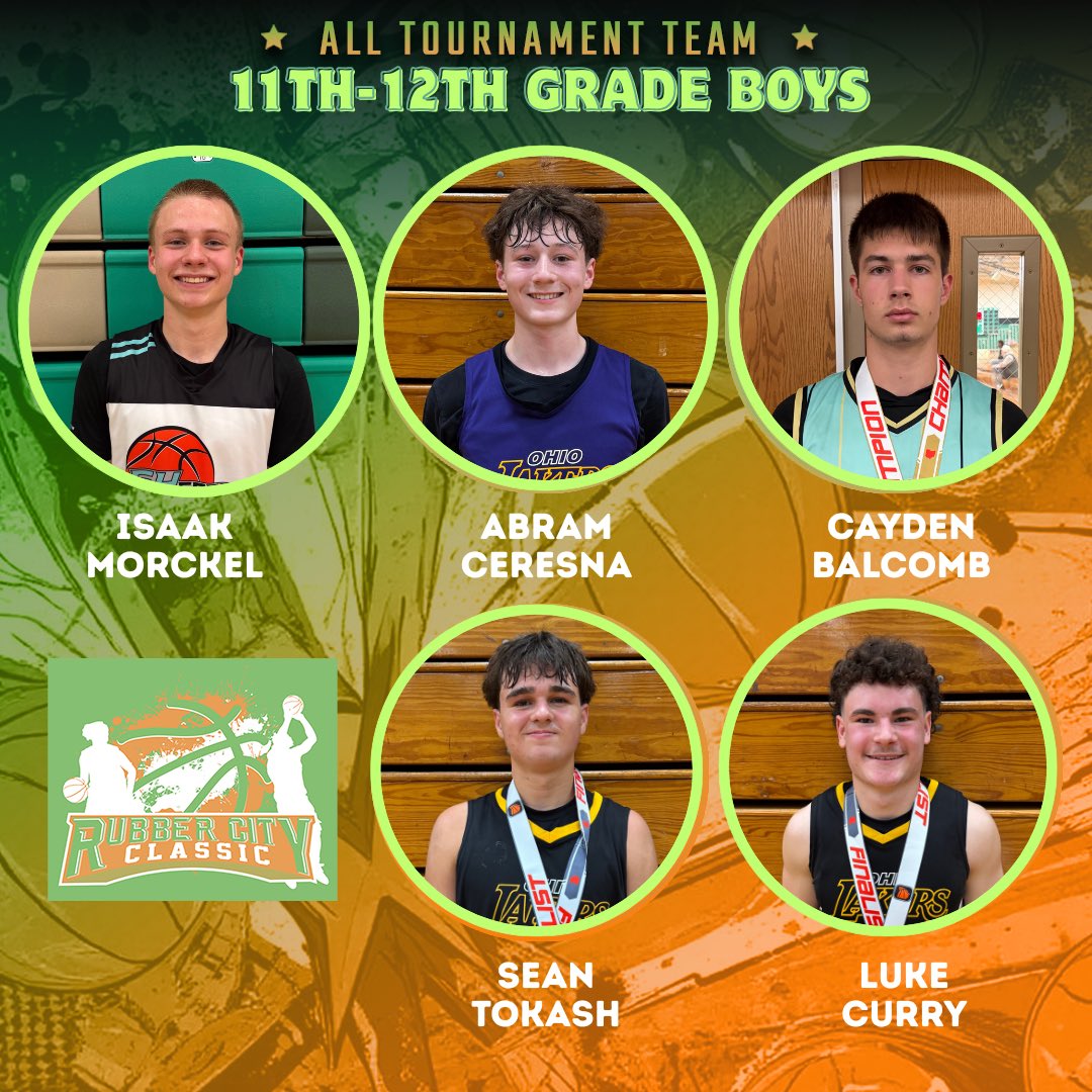 Ohio_Basketball's tweet photo. 🏆 All-Tournament Team – Rubber City 🏆
📍 Youngstown, Ohio | April 18–19

Congrats to all All-Tournament players 💪🔥

#RubberCity #AllTournamentTeam #YouthBasketball #BasketballTournament #OhioBasketball https://t.co/5GBtp7rvQu