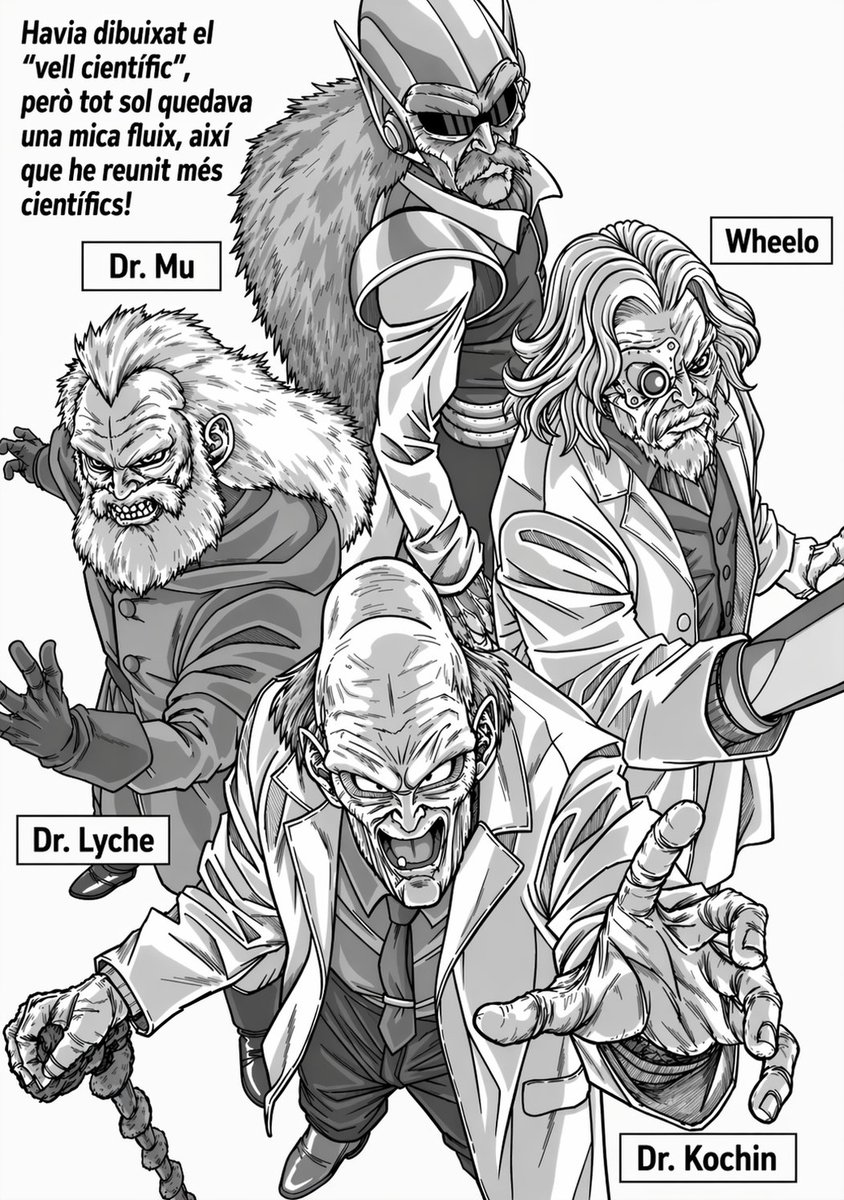 boladedrac's tweet photo. ✒️ Nova il·lustració d'en Toyotaro! Després del Dr.Gero, toca tots els científics sonats de Bola de Drac! https://t.co/JJNgSwhknA