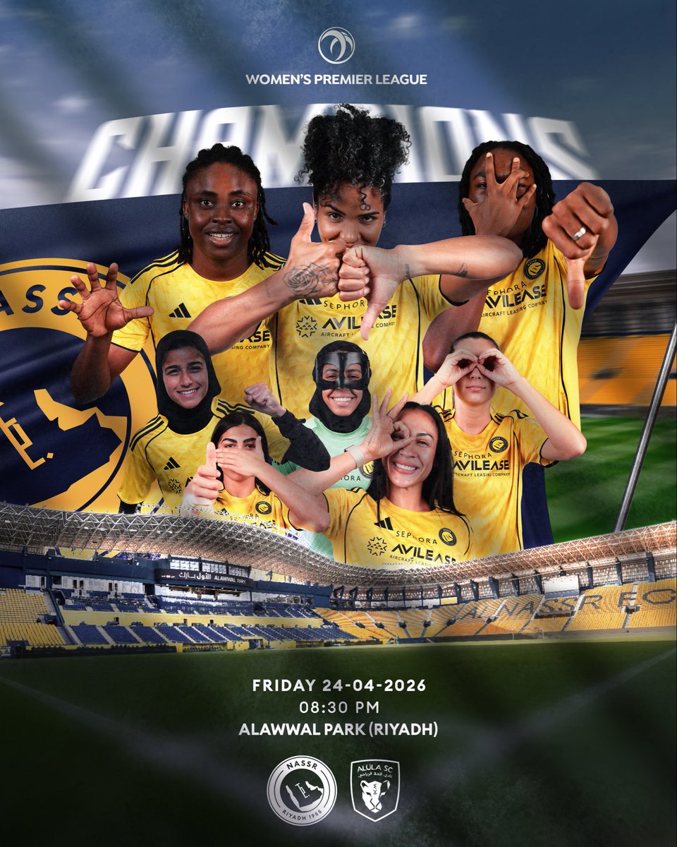 هنا .. في معقل العالمي "الأول بـارك" 🏟️💛
تُكتب الحكاية… وتُرفع الكؤوس🏆💫

الجمعة ، الموعد المنتظر 🤩🔥
🎟️: webook.com/ar/events/wpl-…