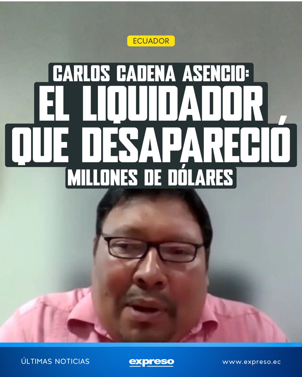 Expresoec's tweet photo. Bajo la administración de Carlos Cadena desaparecieron casi $5 millones de una empresa en liquidación. Hay una denuncia por repartos de dinero a espaldas de los accionistas.

Toda la información 👉 https://t.co/c2gdHaxbIO https://t.co/mNERqOXiGn