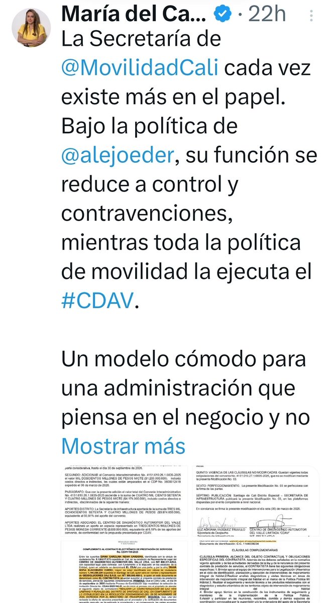untalpepitope's tweet photo. @MariaCconcejala @MovilidadCali @alejoeder @enrutacali @juanitacatano @caliinforma @CWMasNoticias @elpaiscali @EnterateCali CLARITICO
El #CDAV literal se TRAGÓ la secretaria de Movilidad!!!
Lo peor es que ese modelo PERVERSO ha sido IMPULSADO y FAVORECIDO por alcaldías supuestamente PROGRESISTAS como las de @JorgeIvanOspina!!!
@petrogustavo https://t.co/JoItix9Btw