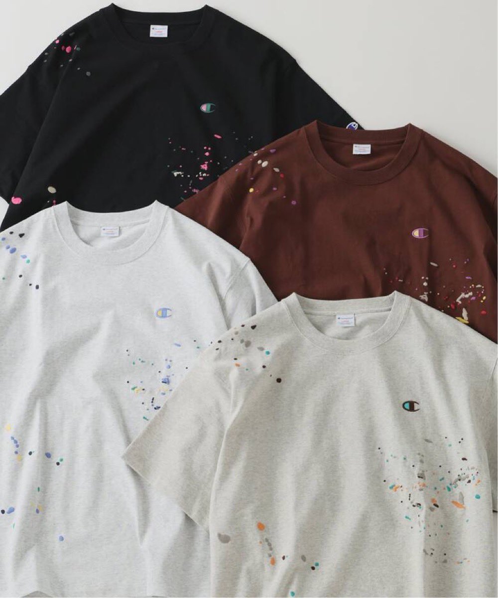 Champion x JOURNAL STANDARD relume 26SS 別注 刺繍スプラッシュT