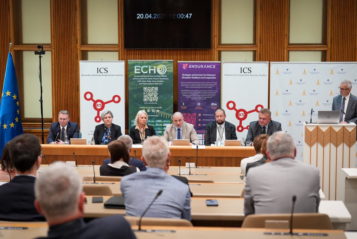 ENDURANCE_EU's tweet photo. On 20 April, the Commission of the National Council for State Organisation, together with the Institute for Corporative Security Studies and the Slovenian Corporate Security Association, hosted an important consultation on strengthening CI resilience in Slovenia 🇸🇮 https://t.co/GWNWabgeaX