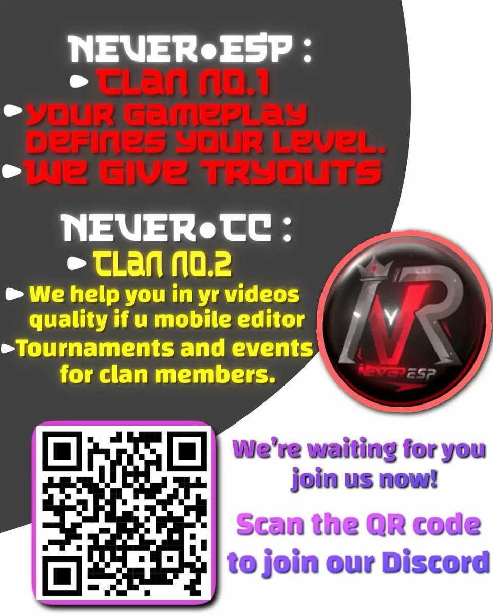 NVR_ESP's tweet image. حياكم بالكلان سيرفر الديسكورد في البايو ♥️
#never_esports #never #nvr #NEVER_esp
