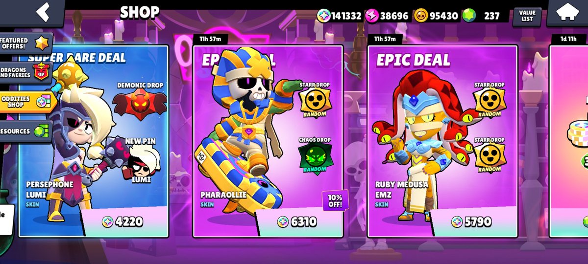 Paw1jan's tweet photo. @BrawlStars @hayday Wasn't it supposed to show skins for brawlers that you play the most or something? Can't even remember when was the last time I played any of these 3 https://t.co/6KkpGRmDux
