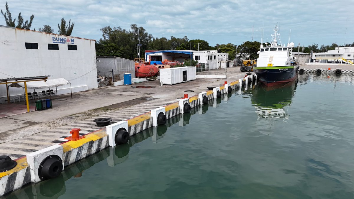 apicampeche's tweet image. #Relevantes2025 📷| ##PuertoIslaDelCarmen |
Avanzamos en el fortalecimiento de nuestra infraestructura portuaria con la colocación de defensas en los muelles 10, 16 y 19 (1ra. Etapa).
Seguimos trabajando por un puerto más moderno, eficiente y seguro. 📷
#Apicam #GobiernoDeTodos.