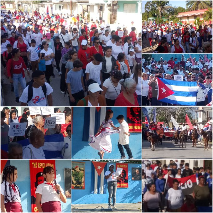 Desde el Consejo Popular Jicotea en #CiegodeAvila, se realizó esta mañana el acto en conmemoración al Día Internacional de los Trabajadores, bajo el Lema #LaPatriaSeDefiende desfilaron sus trabajadores. ¡Viva el 1ero de Mayo!. 
#LatiendoConFidel
#LatirAvileño