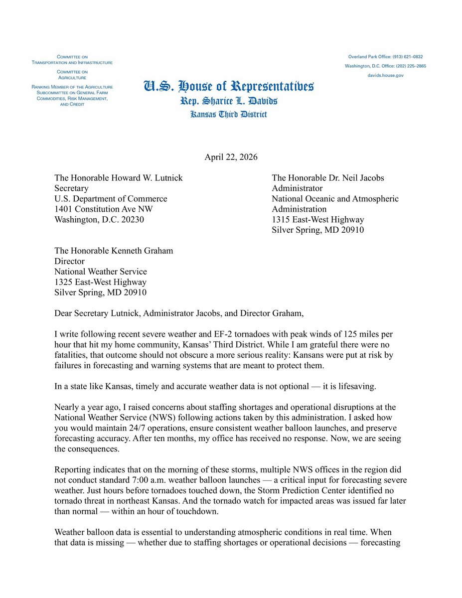 Rep. Sharice Davids tweet media