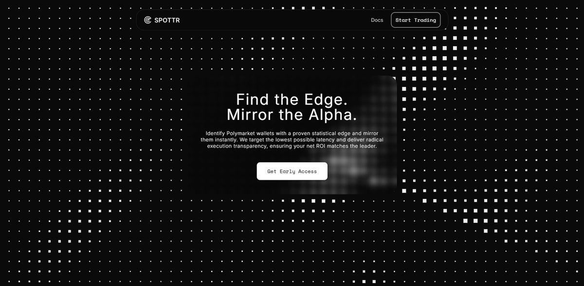 esochkaa's tweet photo. Hello kittens, if you also want to have an advantage in the market, @spottr_trade has opened early access. It’s worth following. I got early access to Spottr to test it out:

- Zero-block execution
- Built-in risk control
- Search for profitable traders

All 3 points immediately give you an advantage, because the work will be done for you that you simply wouldn’t be able to execute manually