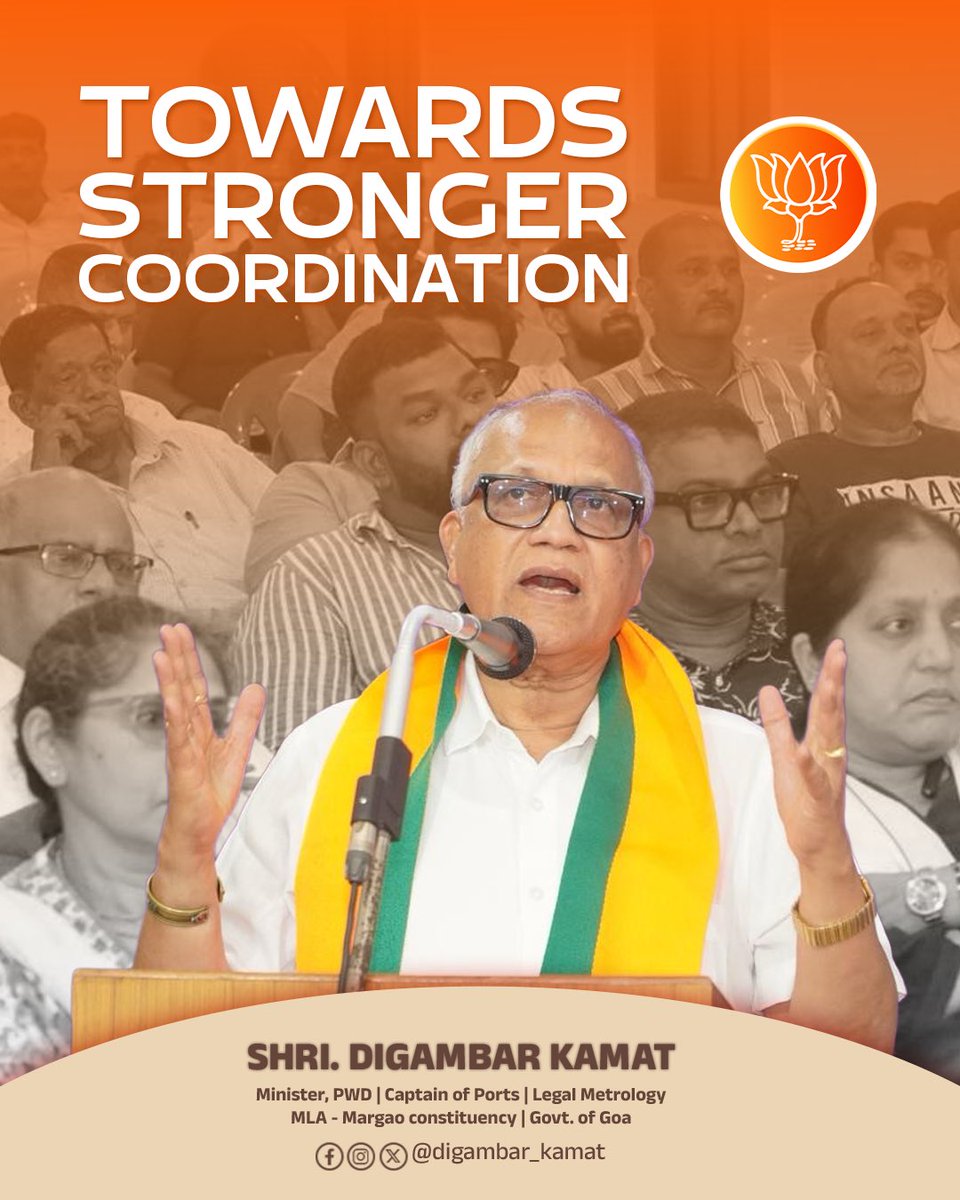 digambarkamat's tweet image. Had a brief interaction with BJP Margao Mandal, orienting our new Karyakartas and highlighting the strength of our grassroots—built on dedication, discipline, and people connect.

A strong Mandal thrives on unity and active participation.

#bjpmargao #bjpgoa #margao