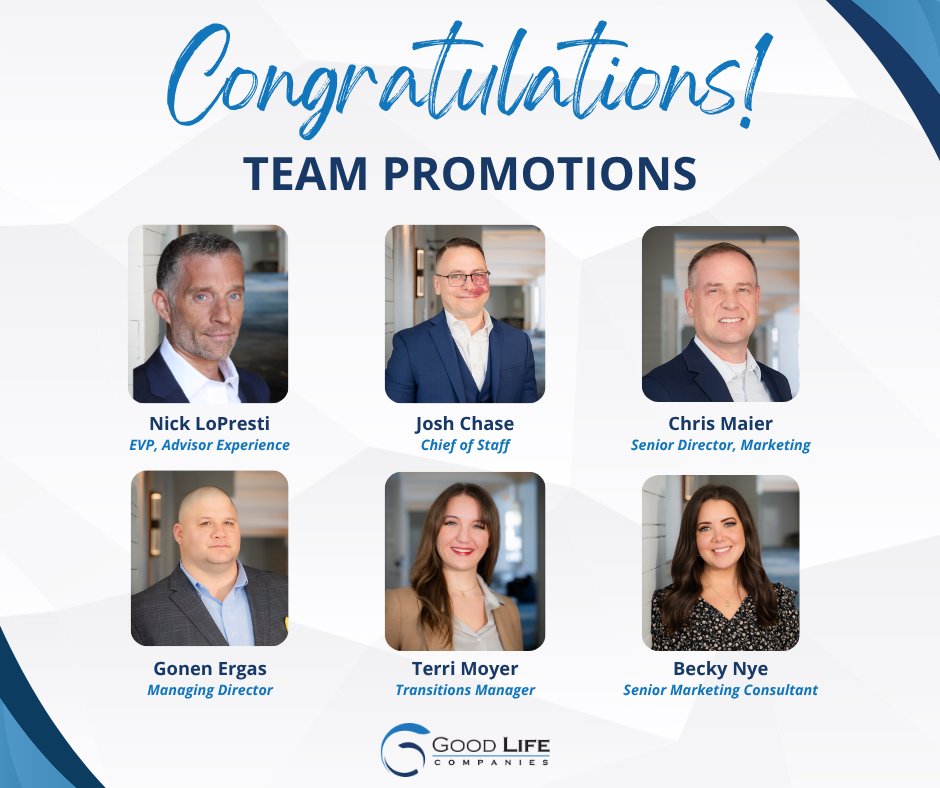 GoodLifeCos's tweet photo. Congratulations to our team members on their recent promotions! 🎉 Your leadership, drive, and passion are propelling Good Life forward in powerful ways.

Thank you for the impact you make every day! https://t.co/0y8ohMOF6K