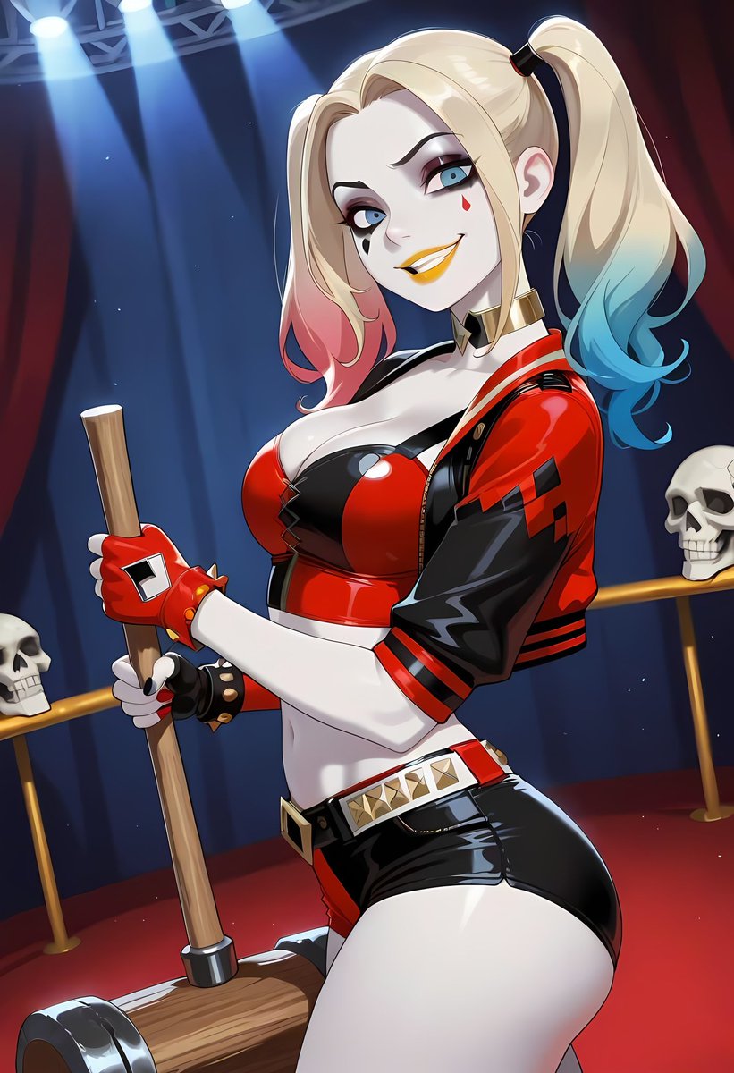 Yellowsli's tweet image. Harley or Harley? Which Harley Quinn is your favorite? 
#harleyquinn #batman #dccomics #fanart