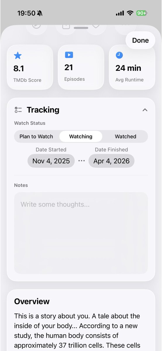 SamuelHe89's tweet image. 🎉 AniShelf — Your Native iOS Anime Library!

📚 Effortless anime library management
📊 Track progress + status + quick notes
🔍 TMDb integration, comprehensive data &amp;amp; high-res posters
📱 SwiftUI native, buttery smooth
💾 Backup &amp;amp; restore

#Anime #iOSApp #SwiftUI #OpenSource