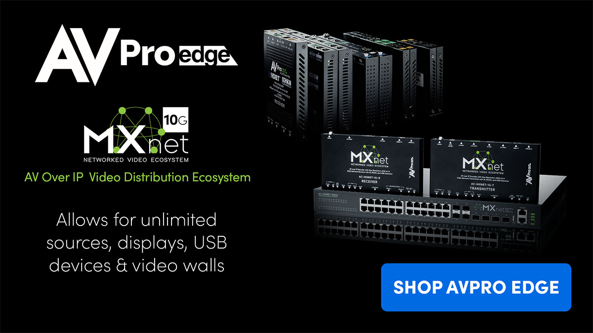 staubelectronic's tweet image. 📢 AVPro Edge's video distribution ecosystem allows for unlimited sources, displays, USB devices and vieo walls.

🔗 shorturl.at/hlN9L

#television #custominstall #videodistribution #videowall #rackmount