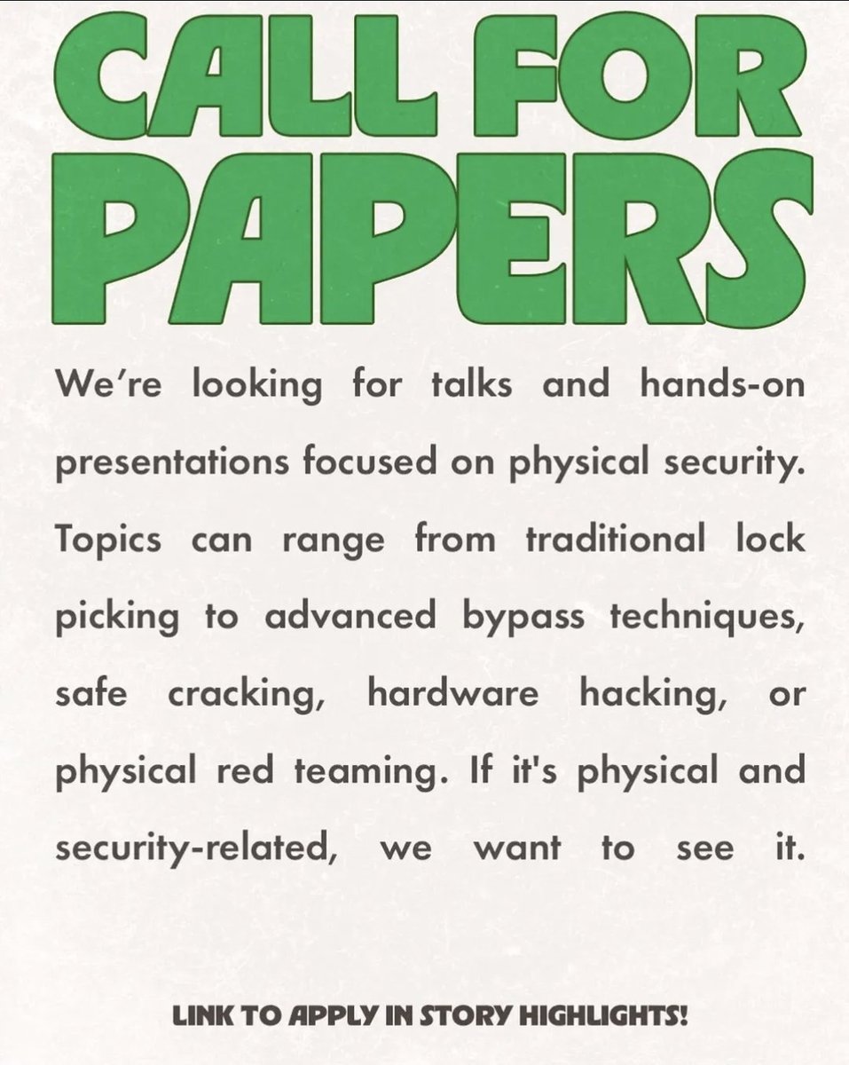 Physical Security Village tweet media