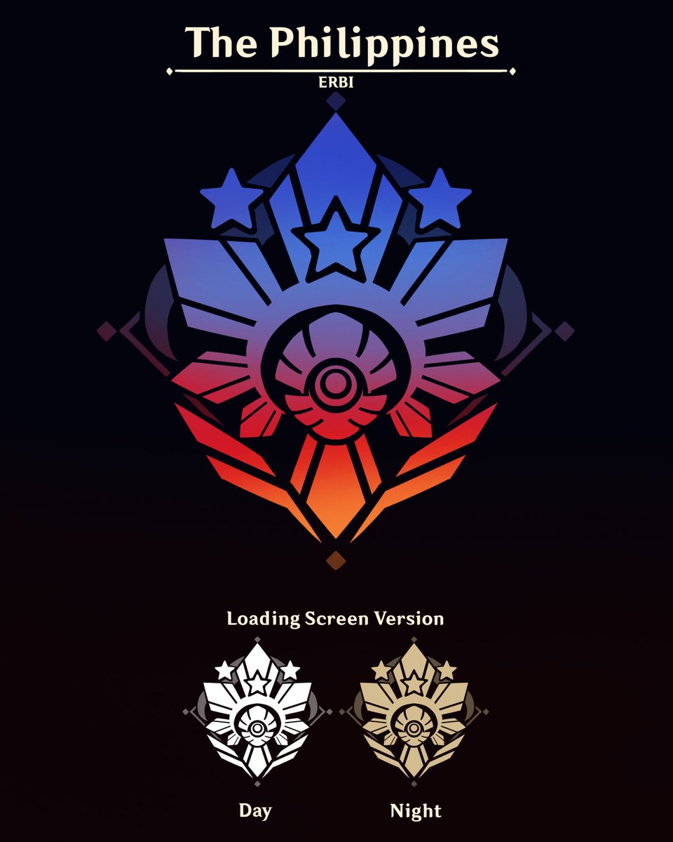 Idea: What if irl nations got their own genshin style emblems? Here's my idea for The Philippines. 

Explanation in the replies.