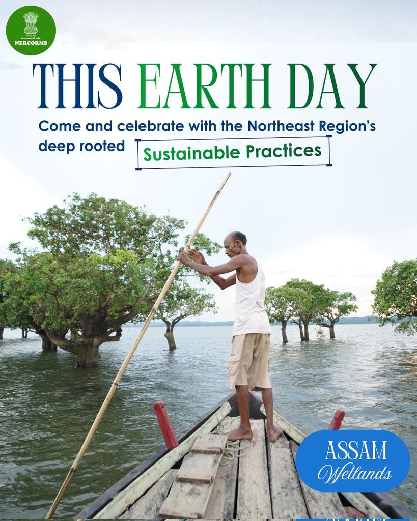 NERCRMSociety's tweet photo. In Assam, wetlands are more than landscapes—they are lifelines. Nurturing biodiversity and livelihoods alike, these ecosystems reflect a way of life rooted in harmony with water and land.
#EarthDay #Assam #Wetlands #EcoBalance #SustainableFuture https://t.co/jPEbcFbiuq