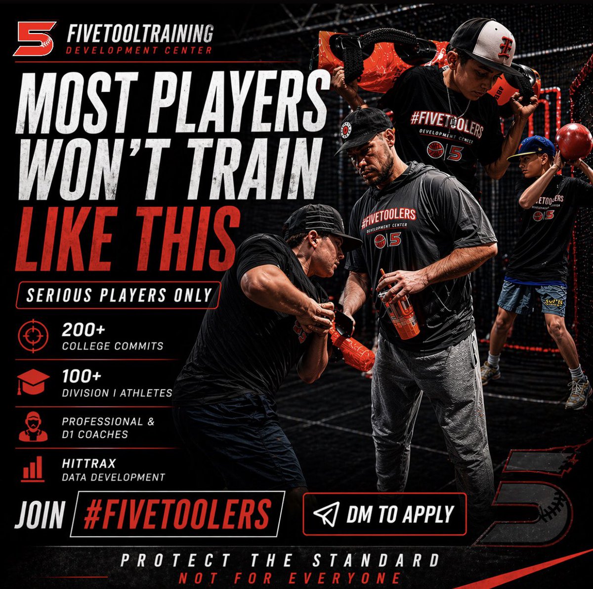 5tool_training's tweet image. Most players won’t train like this.

That’s the difference.

Serious players only.
DM to apply.

#FIVETOOLERS #PlayerDevelopment