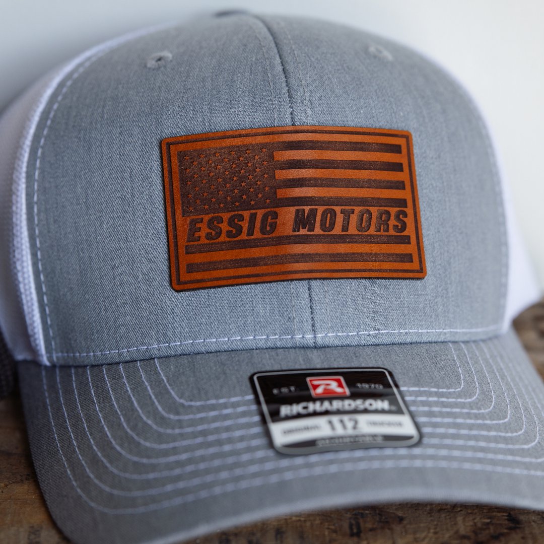 TheAgSwag's tweet photo. We are proud to share our partnership with Essig Motors! We got the chance to help them create two different hats, with a custom leather patch for their dealership. This was a fun project to work on, helping them design the patch and create the hats. https://t.co/BX9XoHkM1s