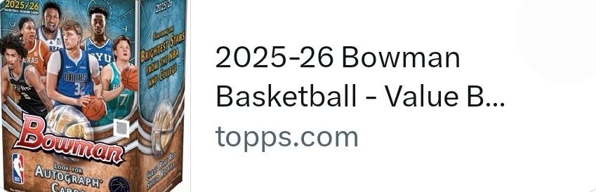 cardrestocks's tweet image. Back in stock 👇 #TOPPS #AD 

$29.99 : bit.ly/47ZN71B