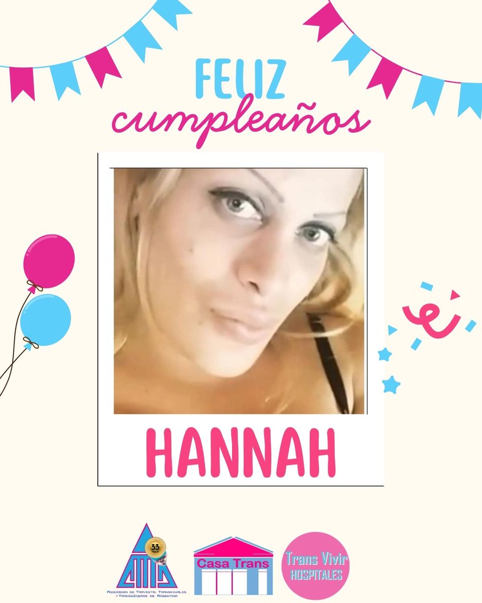 ATTTA_nacional's tweet photo. ¡Feliz cumpleaños querida compañera Hannah!
Por más años de lucha y organización.
🎂✊🏽🏳️‍⚧️ https://t.co/N0M8R1pYzY