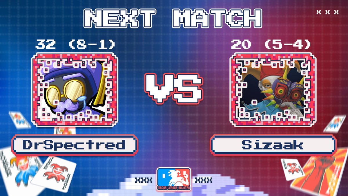 MLBalatro's tweet photo. A MULTIPLAYER PRODIGY TAKES ON THE BALATRO GODFATHER!

DrSpectred v Sizaak
2p PT/5p ET/11p CET

Casts:
Booth 1: Nandre, Zaino, Bean
Booth 2: Edzy, Vagabond, Nightmare https://t.co/JzcJkOeIUJ